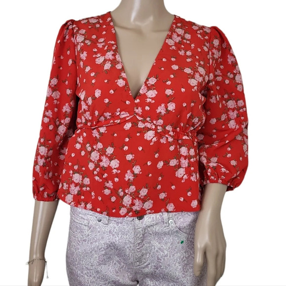 Sage the Label Floral Printed Blouse Top - Picture 7 of 12